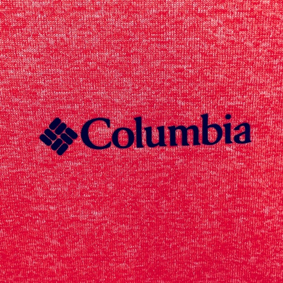 COLUMBIA RED SHORT SLEEVES T-SHIRT, SIZE MEDIUM, “OMNI-WICK” TECHNOLOGY - Picture 8 of 13
